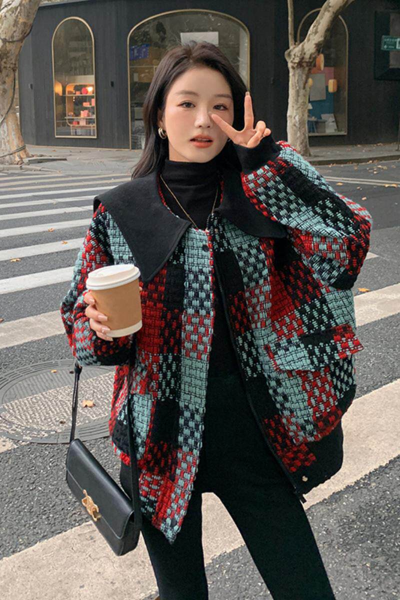 226-A217-P1552022冬季韩版短款毛呢外套女控价238,女装毛呢外套,惟卡贝娜