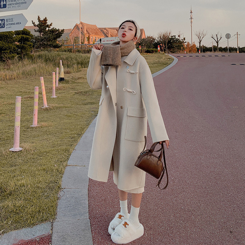 出货226-A202-P1852022冬季韩版毛呢外套女控价268，女装毛呢外套，惟卡贝娜