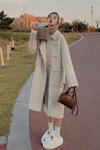 出货226-A202-P1852022冬季韩版毛呢外套女控价268