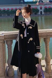 已出货226-819-P1852022冬季韩版修身毛呢外套女控价268