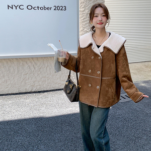 现货226-A559-P185   2024冬季新款皮毛一体外套女 278图片