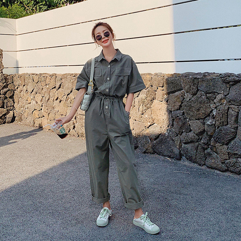 已出货226-913-P115  2021夏季新款牛仔连体裤女  控价168图片