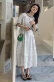 226-A96-P1152022夏季新款中长款连衣裙控价168，女装连衣裙，惟卡贝娜