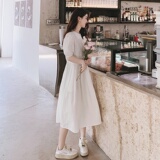 226-A116-P1052022夏季新款中长款连衣裙女控价158，女装连衣裙，惟卡贝娜