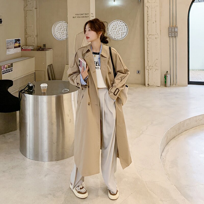 226-A152-P1452022秋季新款风衣女控价198，女装风衣，惟卡贝娜