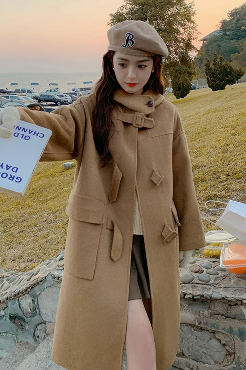 226-A209-P1852022冬季韩版宽松毛呢外套女控价268,女装毛呢外套,惟卡贝娜