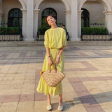 已出货226-L85-P1052021夏季新连衣裙女控价158，女装连衣裙，惟卡贝娜