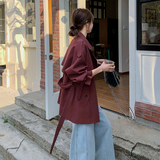 时尚红休闲气质风衣外套女2025早春新款松弛感时髦洋气上衣,女装风衣,惟卡贝娜,浙宝-网红风 时尚红休闲气质风衣外套女2025早春新款松弛感时髦洋气上衣,女装风衣,惟卡贝娜,浙宝-网红风