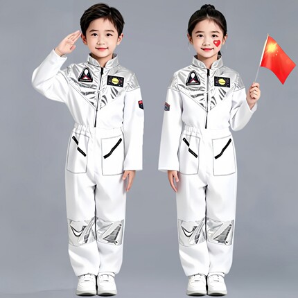 科技感服装儿童宇航员太空服未来机器人ai舞蹈演出服中小学运动会