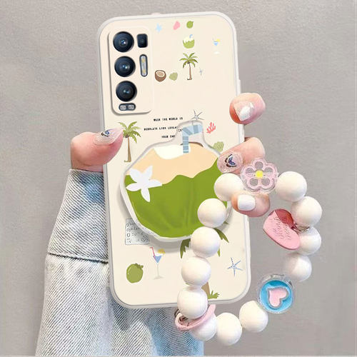适用于OPPOReno5Pro+手机壳可爱卡通PDRMOO超薄防摔全包硅胶软壳男女新款保护套带支架网红ins风