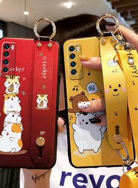 适用华为Nova7手机壳JEF一AN20腕带N75g软诺娃七JEF-AN00适用n0va7 novα7 jefan00镜头全包TN20 noⅴα7套na