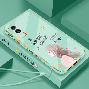 TX1镜头全包保护套V2123A直边5g TX1软壳vovit外套vivit防摔vⅰvot1x女vlvot潮ⅴ vivoT1X手机壳viv0 适用5G版