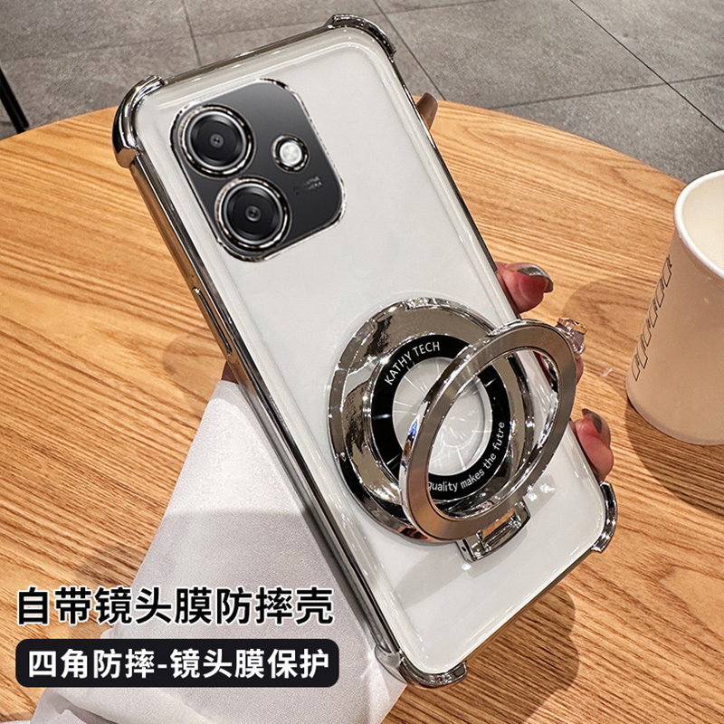 适用oppok13x手机壳透明带支架