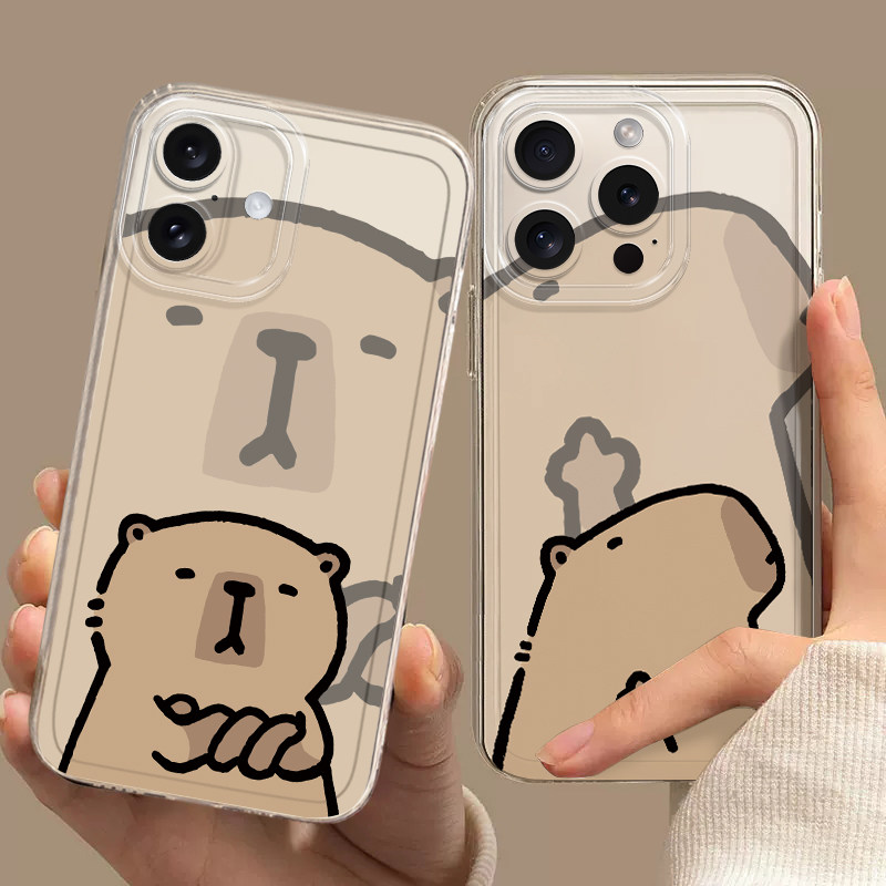 16promax/15pro/硅胶保护壳适用iPhone苹果16e手机壳16pro/12pro/15复古11pro情侣1