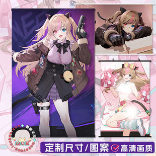 少女前线2追放 贝丝蒂 周边日式贡缎包轴挂画海报墙贴墙纸可定制