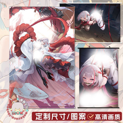 碧蓝航线诗玲寺包轴挂画海报