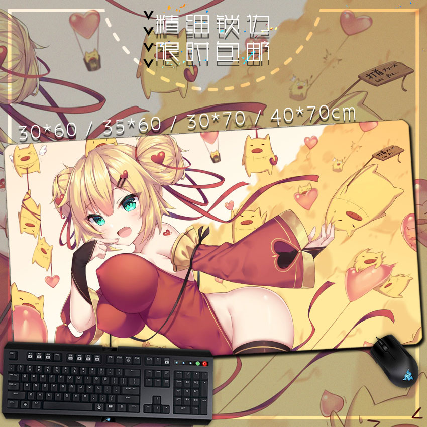 vtuber 赤井心 后辈 小心心 包边鼠标垫 键盘垫锁边桌垫 支持定制