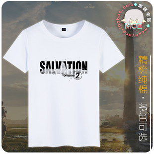 育碧 汤姆克兰西全境封锁2 概念印象T恤 动漫游戏周边长袖短袖T恤