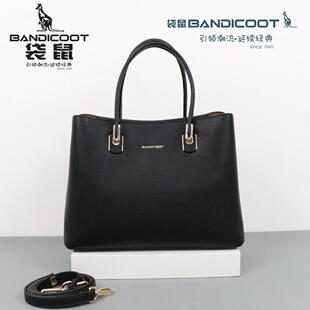 袋鼠包包女真皮手提包高级感2026新款 牛皮斜挎包大容量通勤中年潮