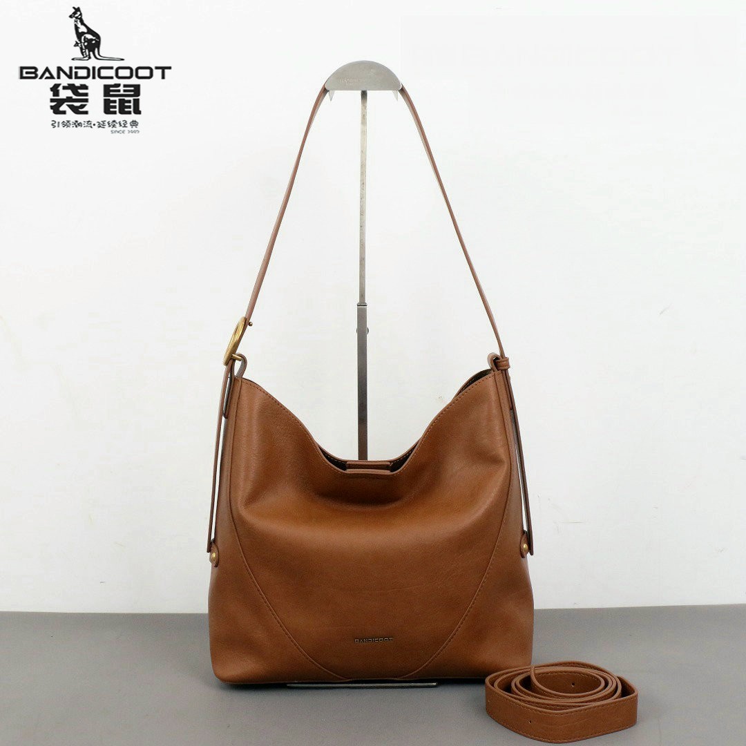 袋鼠2025新款软皮托特包