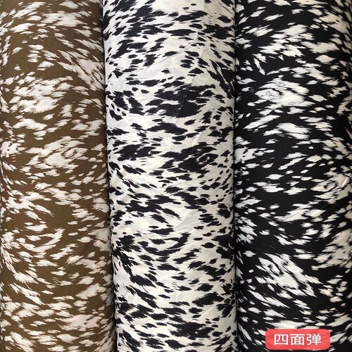 白豹纹布料价格 白豹纹布料图片 星期三