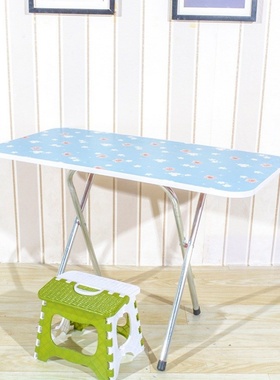 小桌子折叠桌子长方形宿舍餐桌便携摆摊收纳方桌简易租房家用饭桌