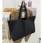 2025年新款极简外出通勤百搭大容量帆布包单肩托特包瑜伽运动旅行