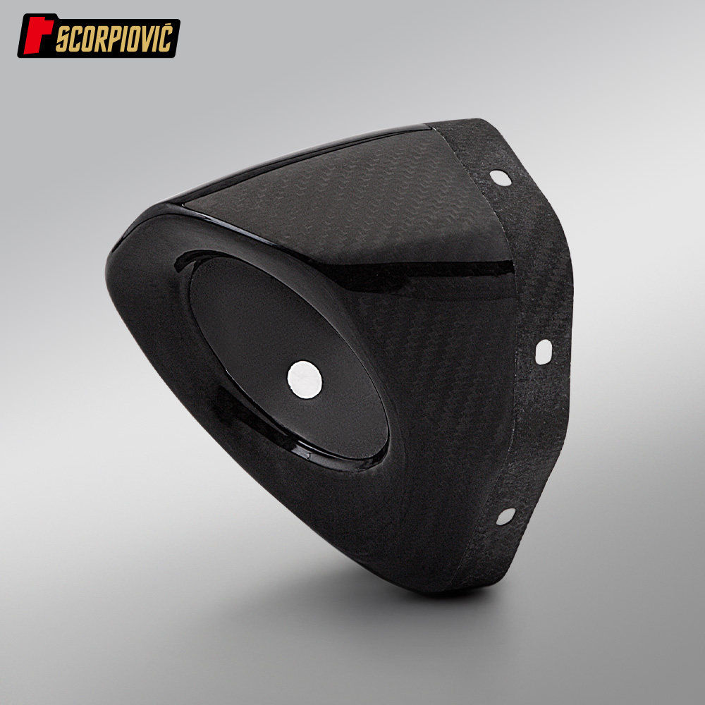 适用于摩托车改装 大六角尾段排气管配件 耐高温碳纤维隔热排气罩