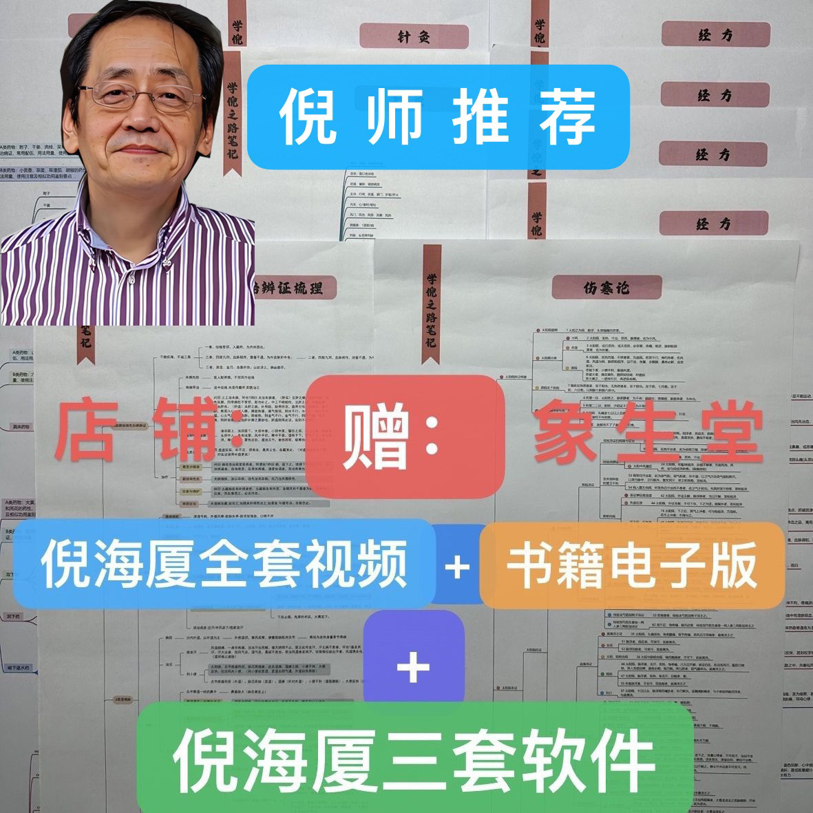 倪海厦思维导图长图  伤寒论 金匮要略 针灸大成 中药 经方