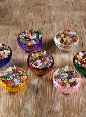 供佛杯观音七彩水晶透明玻璃