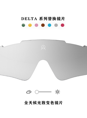 Delta可替换单独镜片自行车公路车骑行变色眼镜意大利Albaoptics