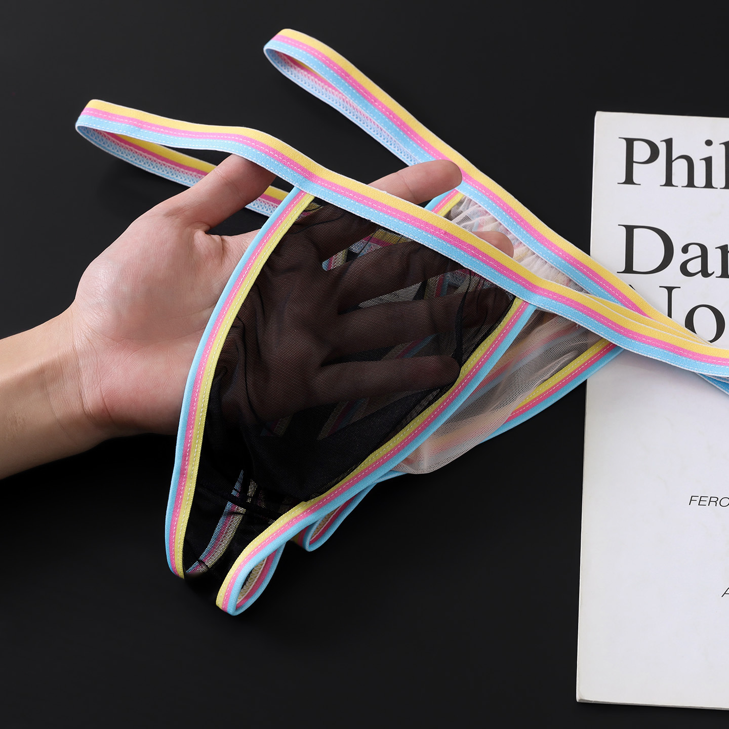 内裤男单超薄20d网纱透明性感舒适u凸囊袋紧身低腰青年t裤细腰带