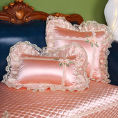 抱枕靠垫腰欧式 蕾丝轻奢午睡车载家居飘窗沙发客厅卧室床头方圆形