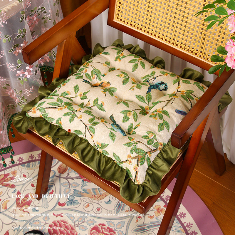 【蒲团坐垫】美式复古加厚靠椅民宿茶楼餐厅阳台榻榻米圆方形提花