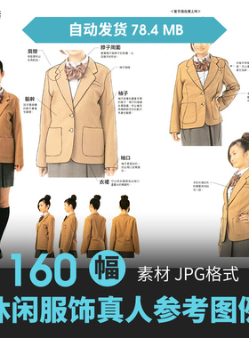 艺用人物照片造型动态姿势CG原插漫画绘画速写手绘素描参考图素材