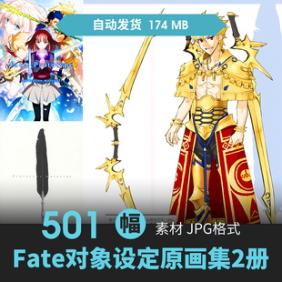 Fate Prototype Animation Material设定集2册CG插画游戏动漫素材