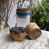 出口日本天然树皮茶叶罐葡萄牙软木塞手作日式 侘寂茶罐木皮塞定制