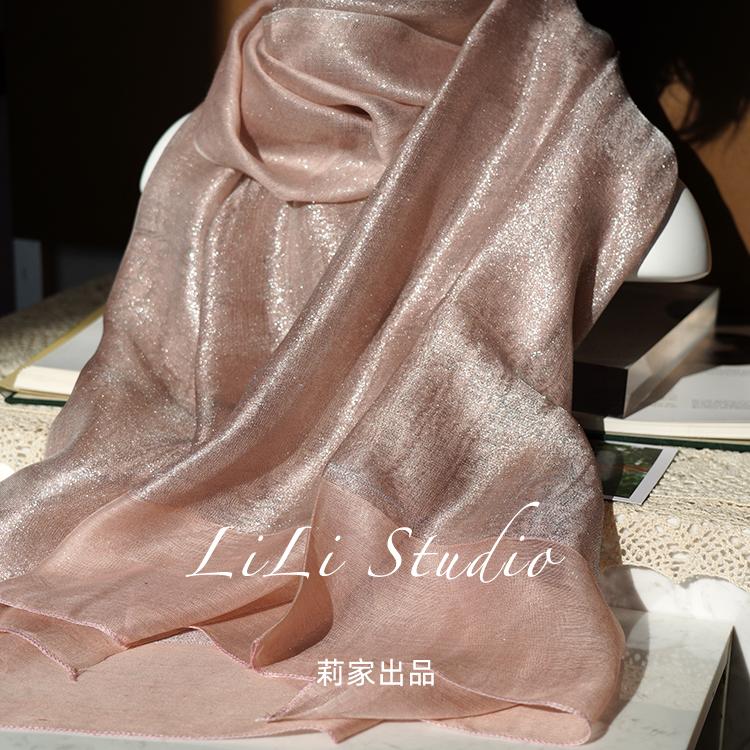 蚕丝欧根纱长款礼服披肩韩版春夏