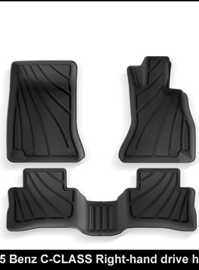 TPE脚垫适用于25款奔驰C-CLASS C300e W206右舵肽港版跨境环保垫