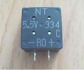 NEC/TOKIN电容法拉电容5.5V334（5.5V0.33F)日本法拉电容