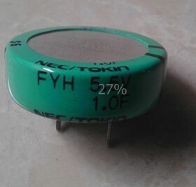 NEC/TOKIN FYH 5.5V1.0F 包测试现货库存 法拉电容 电容器
