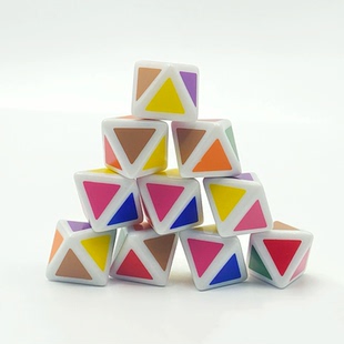 教学八面骰子跨境14mm儿童辩色认识分辨颜色娱乐聚会游戏彩色投子