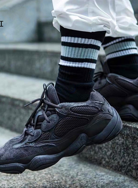 HOGI美式运动健身球袜男女中筒袜潮人推荐 穿搭袜子潮袜特