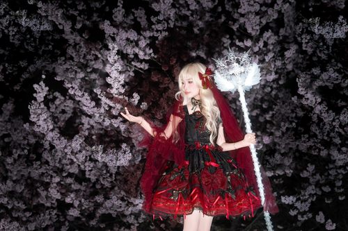 Lolita手杖权杖小物华丽花嫁优雅cla系圣诞茶会洋装洛丽塔拍照