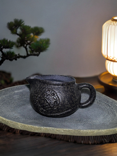 安化冰碛岩石头茶壶 高档礼品 家用养生公道杯 莲蓬公道杯