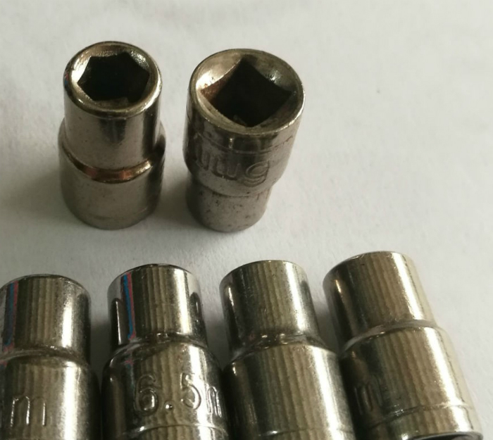 1/4英寸6.3mm系列套筒/4/4.5/5/5.5/6/7/8/9/10mm