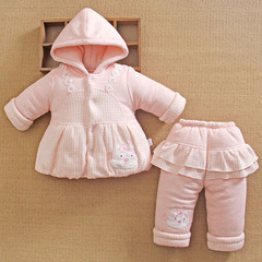 分体款女宝宝秋冬装外出服婴幼儿加厚棉服袄婴儿衣服外套装冬季天