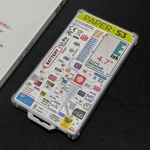 适用M5 Stack Paper S3保护壳全包透明清水壳四角气囊专属保护套防刮摔TPU水晶软壳简约轻薄