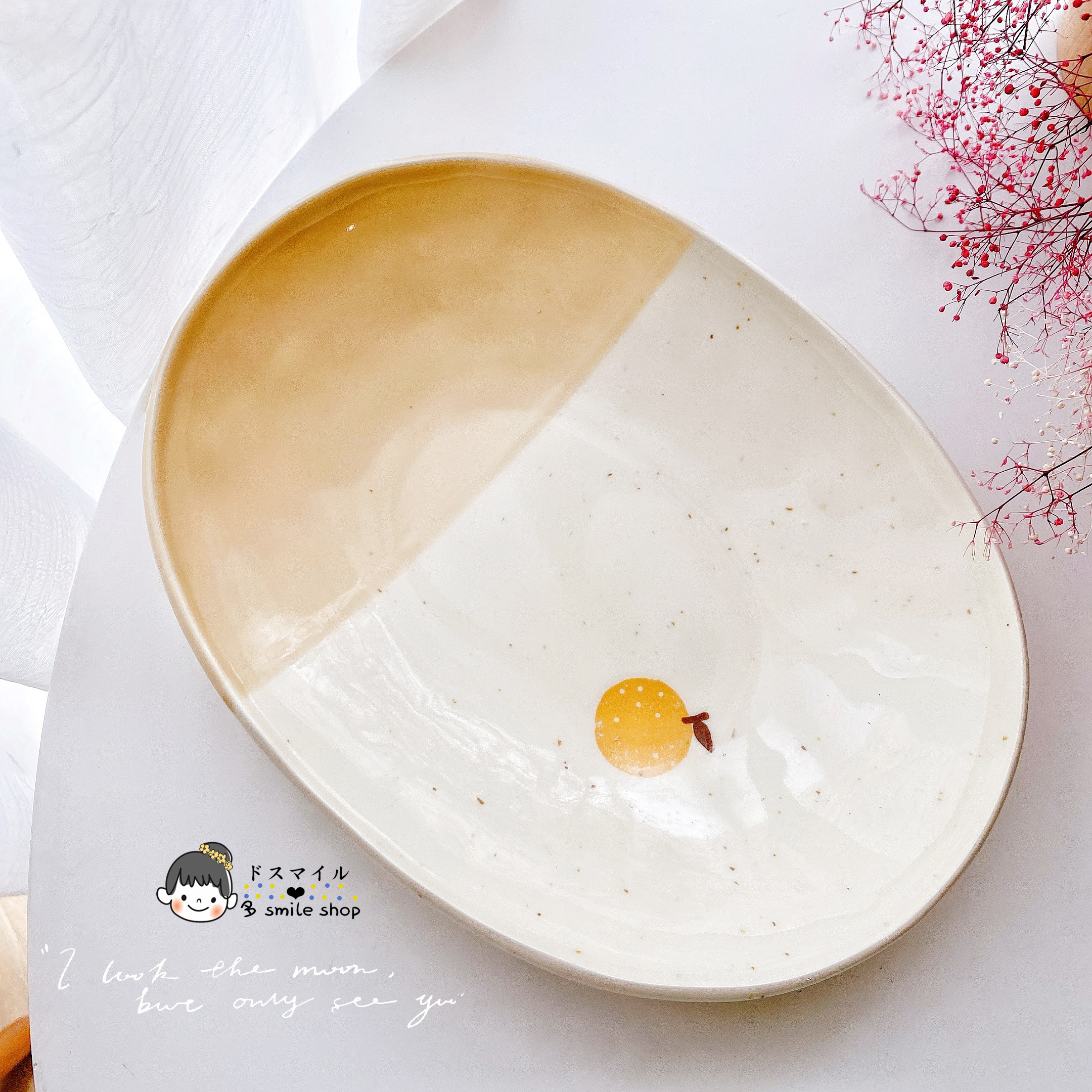 特价包邮清日本进口井釉下彩盘