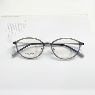 网红韩国书呆子款近视眼镜框素颜镜架超轻眼镜海盐灰色平光眼镜女